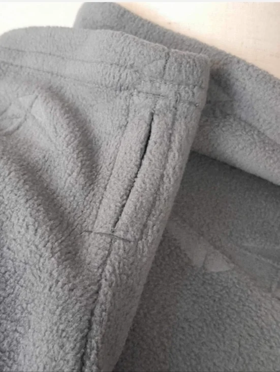 Athletic Works Cozy Fleece Pullover Gray Pink Print - Girl L (10-12) - Picture 6 of 7